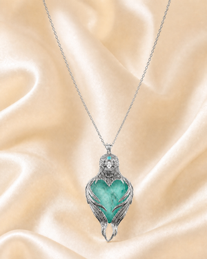 Vision-Nes Turquoise Pendant — Silver