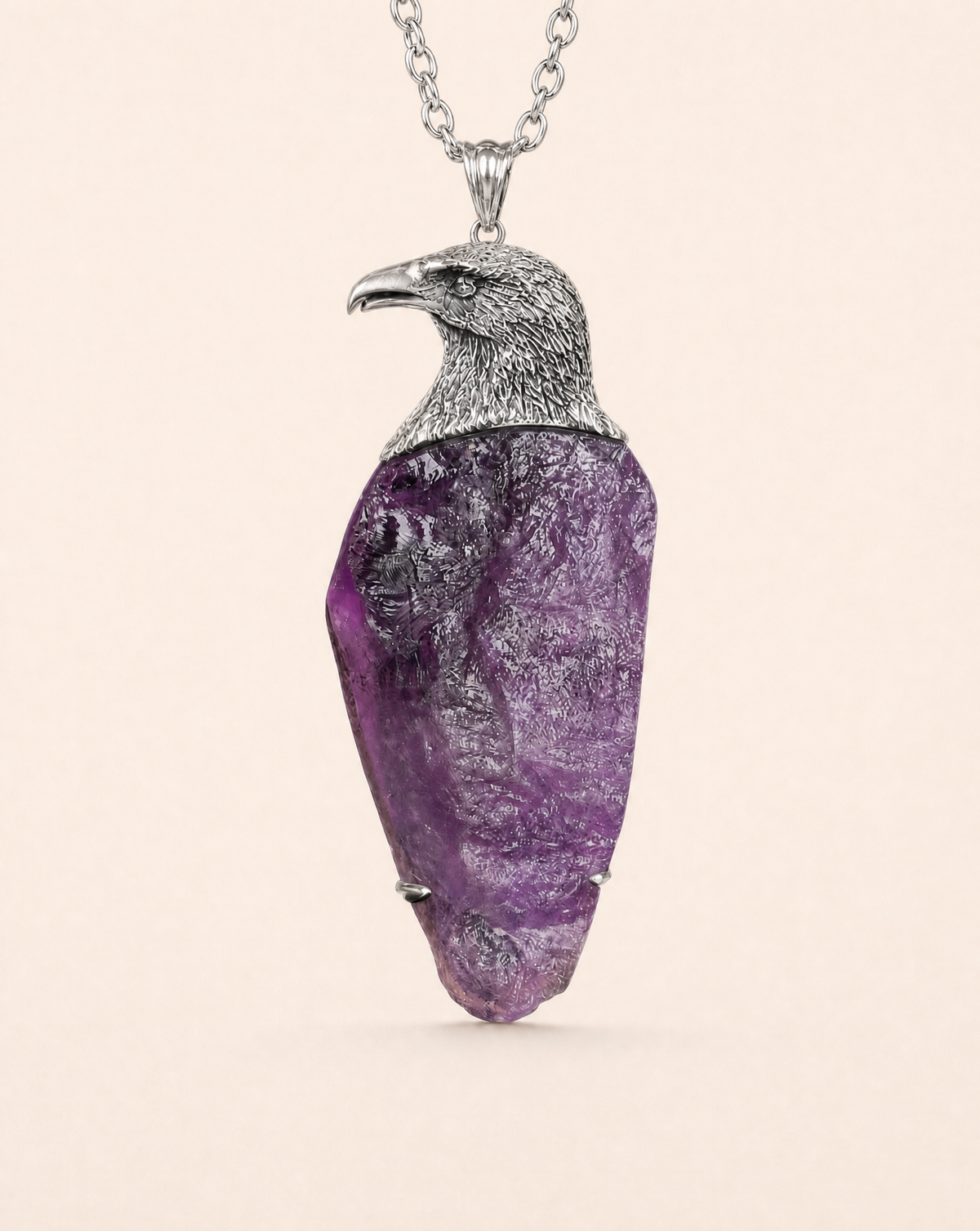 The Visionary Amethyst Pendant — Silver