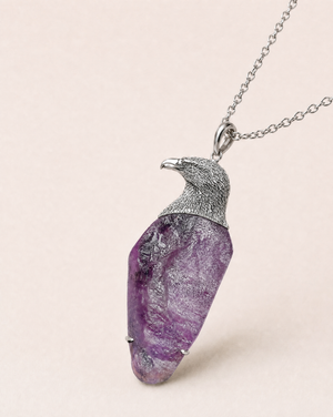 The Visionary Amethyst Pendant — Silver