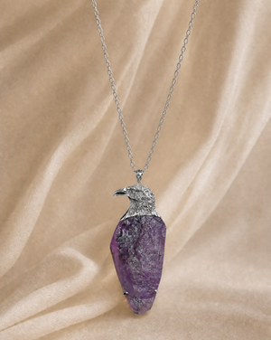 The Visionary Amethyst Pendant — Silver