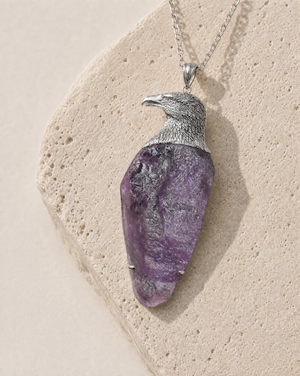 The Visionary Amethyst Pendant — Silver