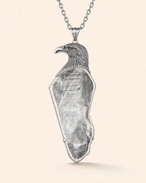 The Visionary Clear Quartz Pendant — Silver