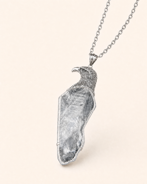The Visionary Clear Quartz Pendant — Silver
