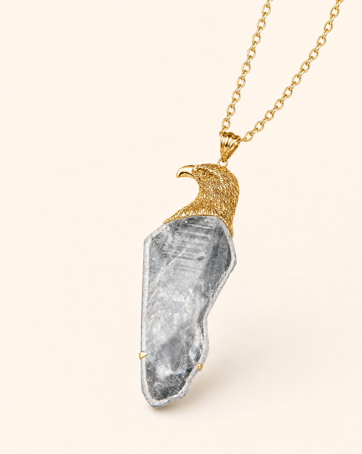 The Visionary Opalite Pendant — Gold-2