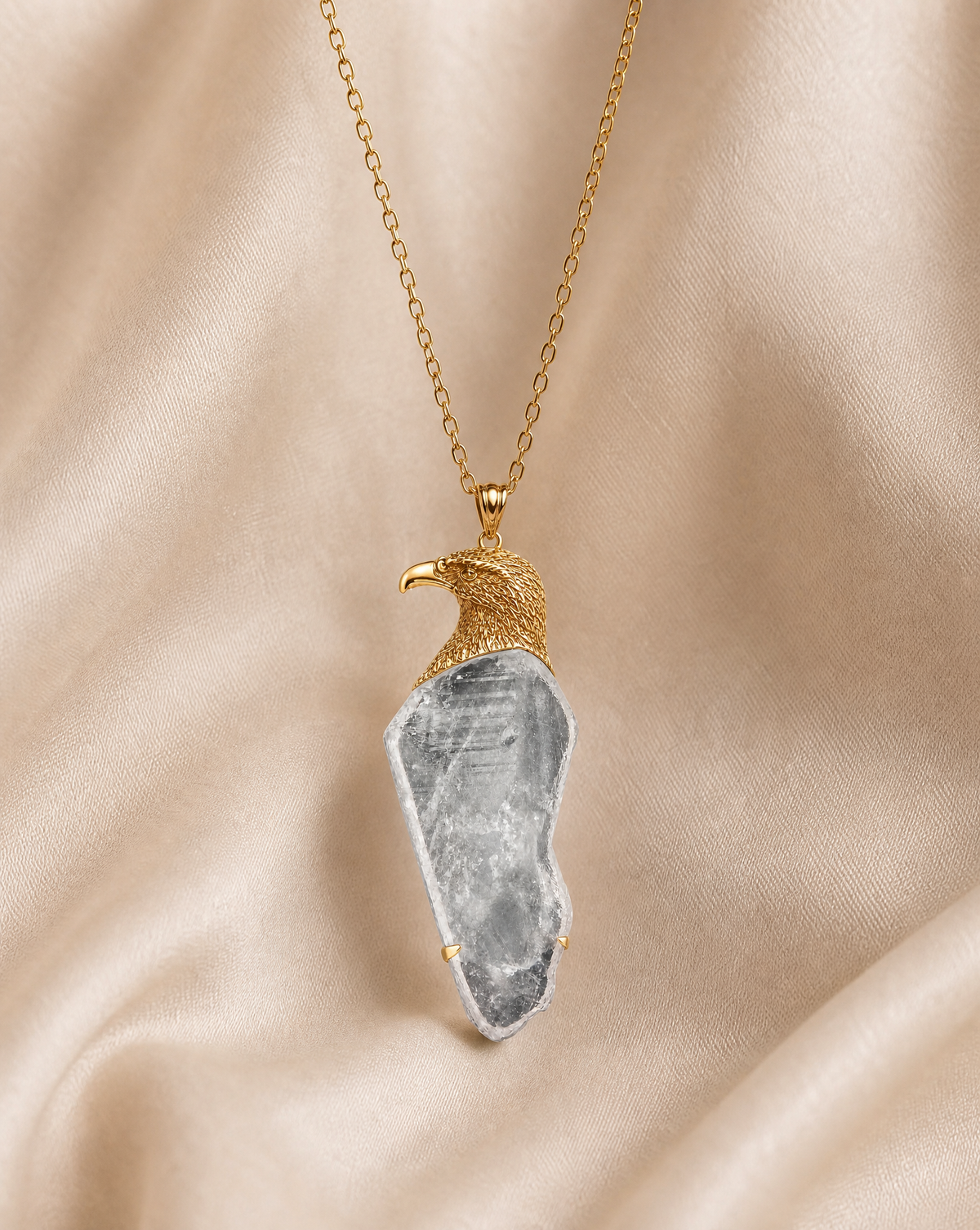 The Visionary Opalite Pendant — Gold-3