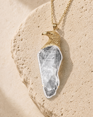 The Visionary Opalite Pendant — Gold