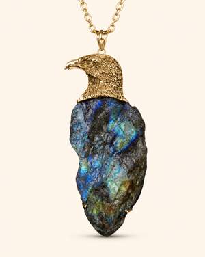The Visionary Labradorite Pendant — Gold
