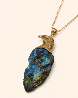 The Visionary Labradorite Pendant — Gold