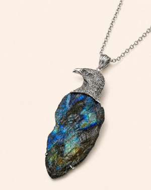 The Visionary Labradorite Pendant — Silver