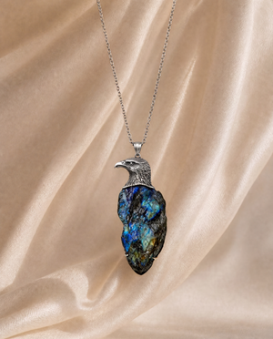 The Visionary Labradorite Pendant — Silver