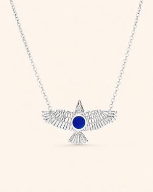 The DreamWeaver Lapis Pendant — Silver