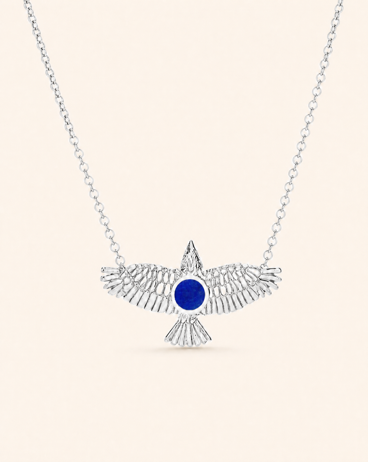 The DreamWeaver Lapis Pendant — Silver