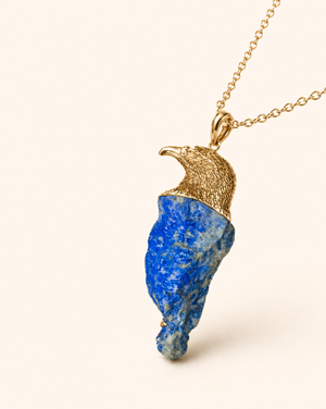 The Visionary Lapis Pendant — Gold