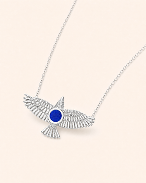 The DreamWeaver Lapis Pendant — Silver