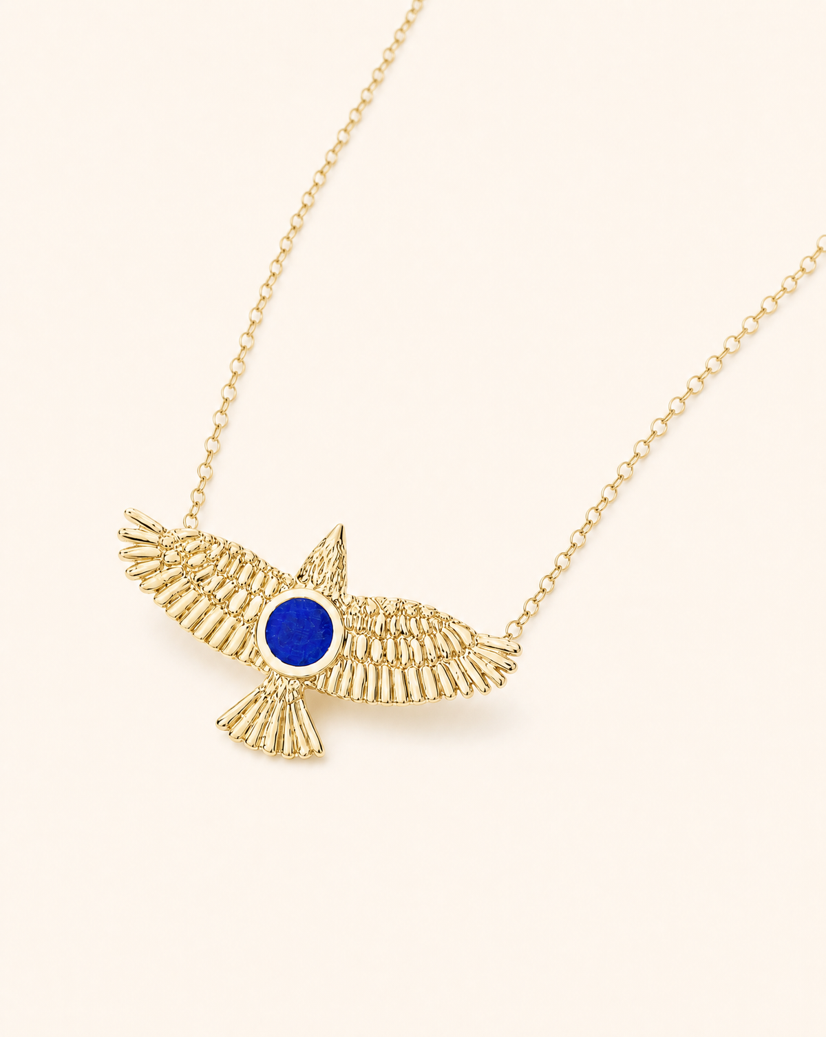 The DreamWeaver Lapis Pendant — Gold-2