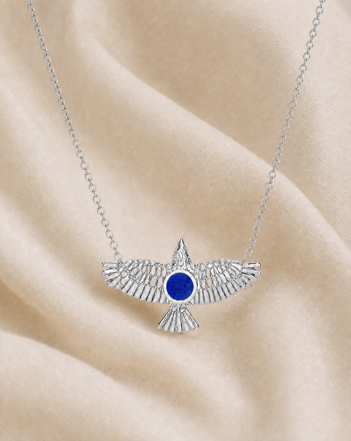 The DreamWeaver Lapis Pendant — Silver-3