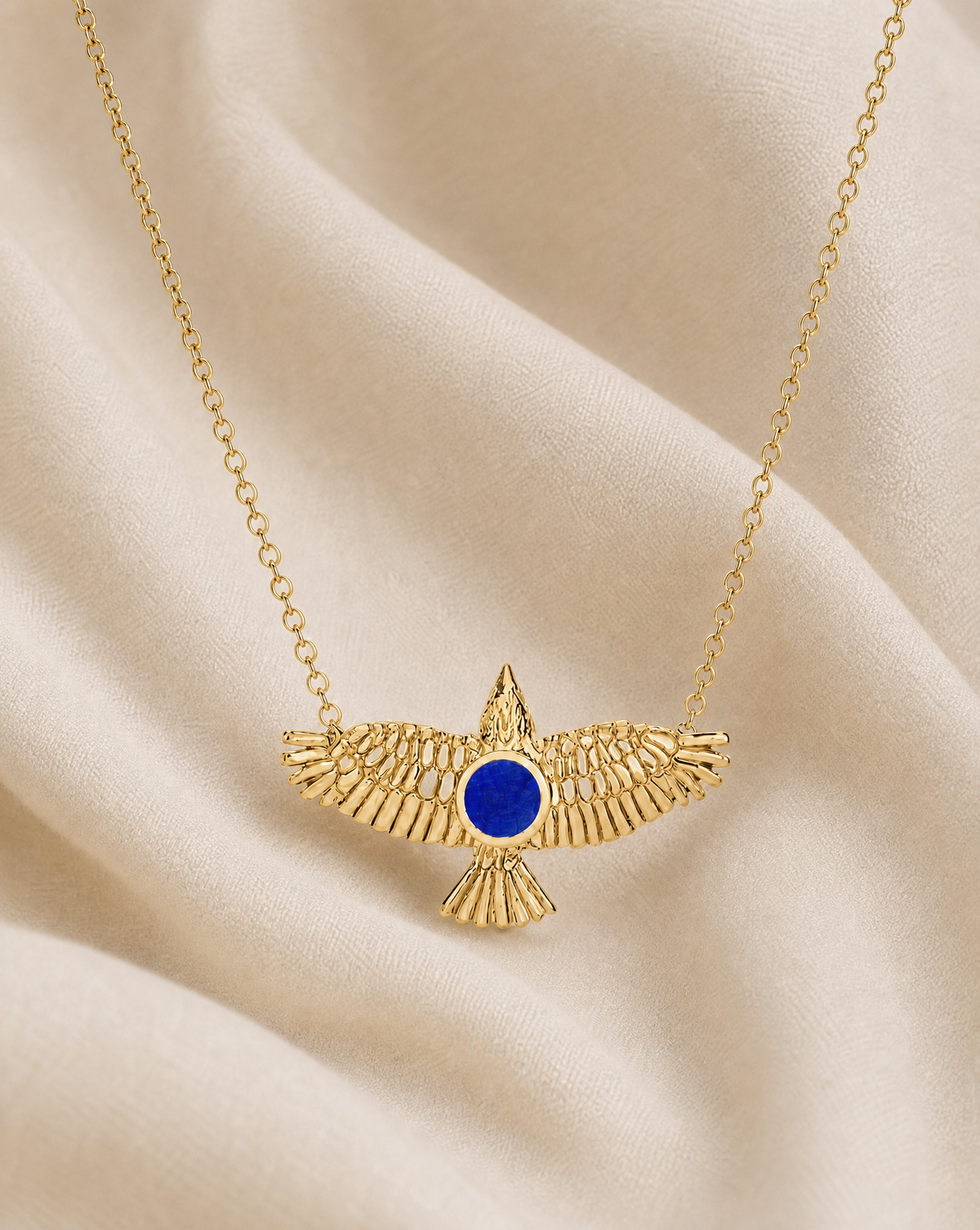 The DreamWeaver Lapis Pendant — Gold-3