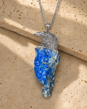 The Visionary Lapis Pendant — Silver