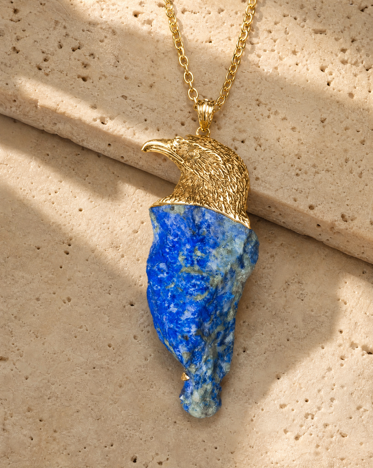 The Visionary Lapis Pendant — Gold-4