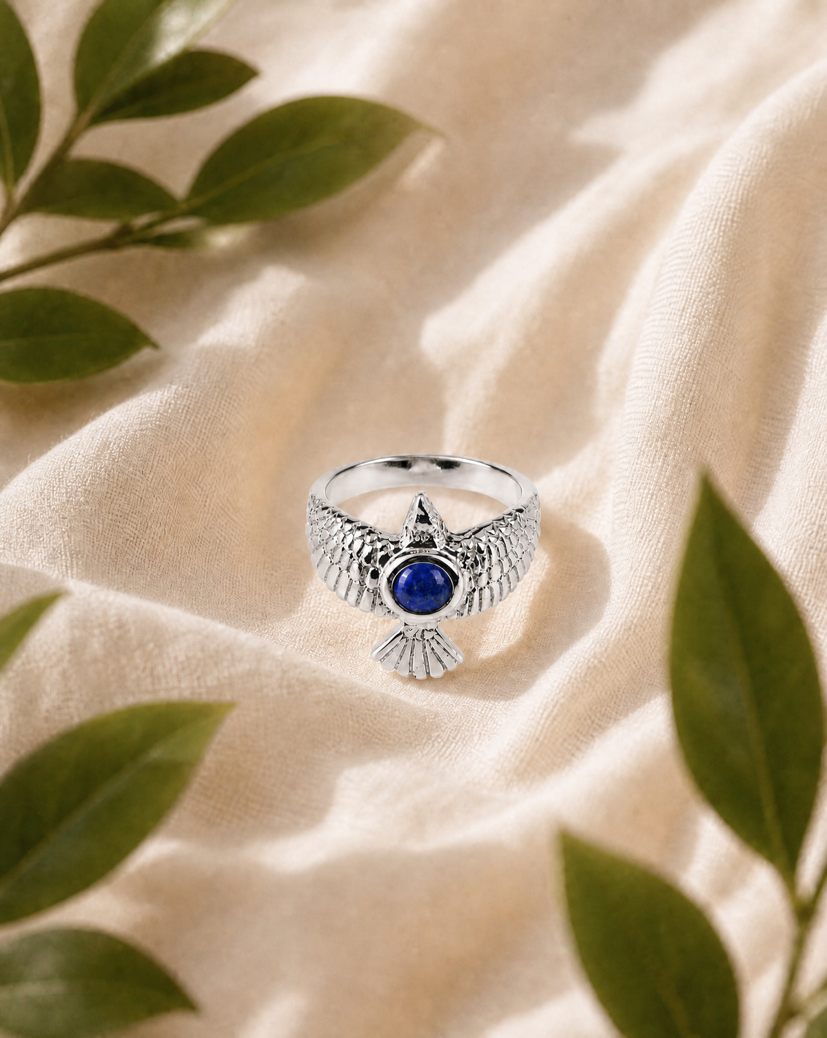 DreamWeaver Lapis Ring, Silver
