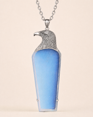 The Visionary Opalite Pendant — Silver