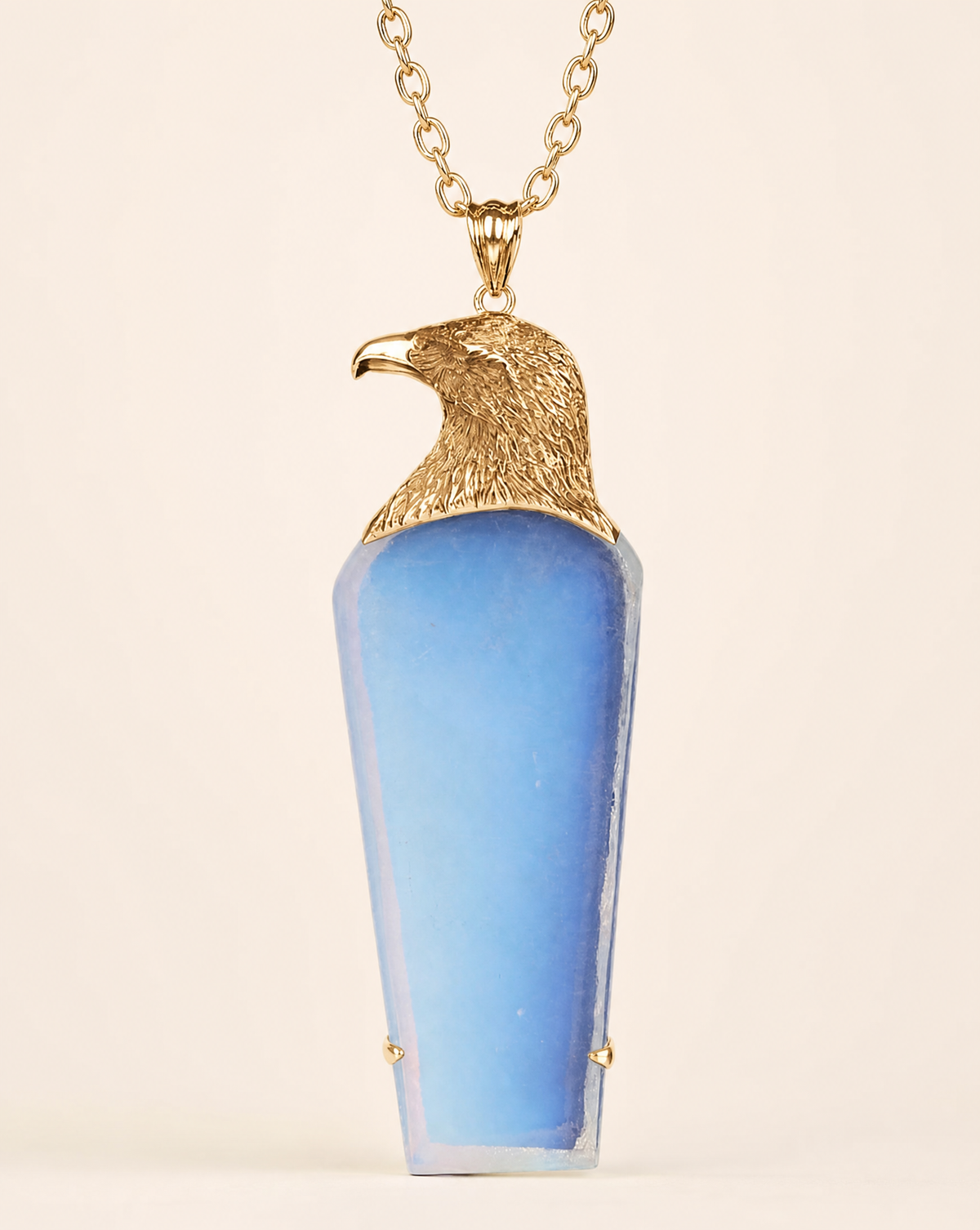 The Visionary Opalite Pendant, Gold