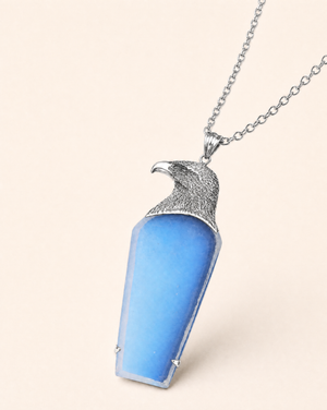 The Visionary Opalite Pendant — Silver
