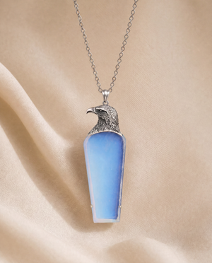 The Visionary Opalite Pendant — Silver