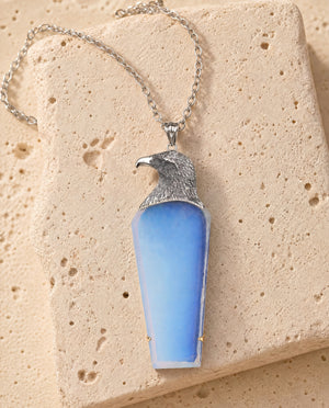 The Visionary Opalite Pendant — Silver