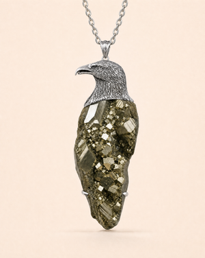 The Visionary Pyrite Pendant — Silver