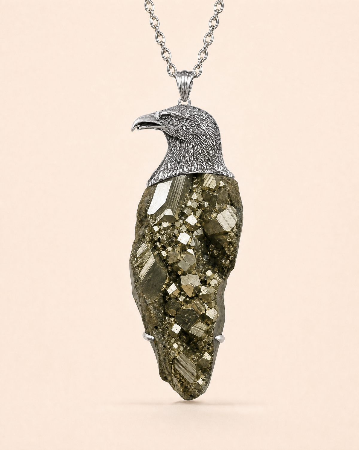 The Visionary Pyrite Pendant — Silver