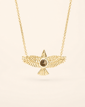 The DreamWeaver Pyrite Pendant — Gold