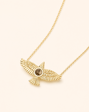 The DreamWeaver Pyrite Pendant — Gold