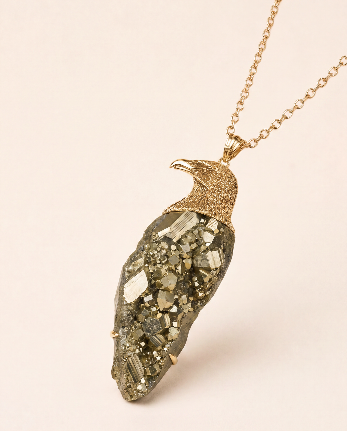 The Visionary Pyrite Pendant — Gold-2