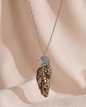 The Visionary Pyrite Pendant — Silver
