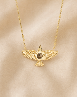 The DreamWeaver Pyrite Pendant — Gold