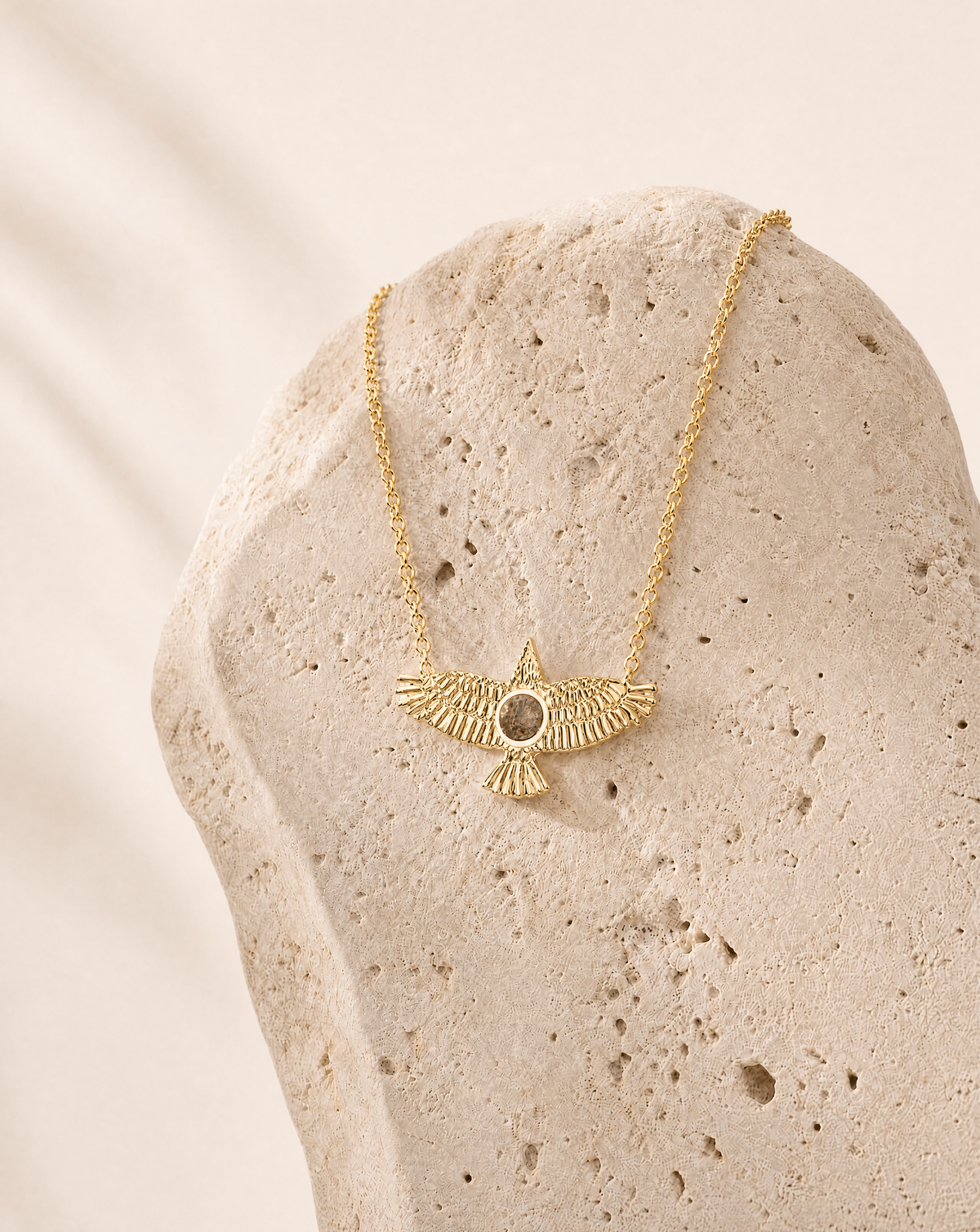 The DreamWeaver Pyrite Pendant — Gold-4