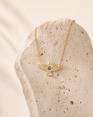 The DreamWeaver Pyrite Pendant — Gold