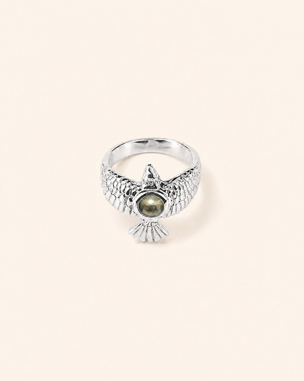 DreamWeaver Pyrite Ring, Silver