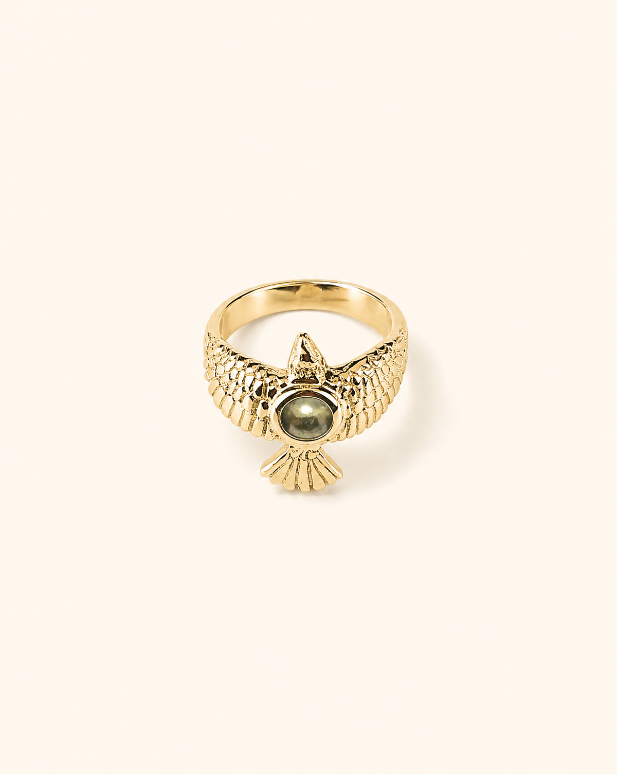 DreamWeaver Pyrite Ring, Gold