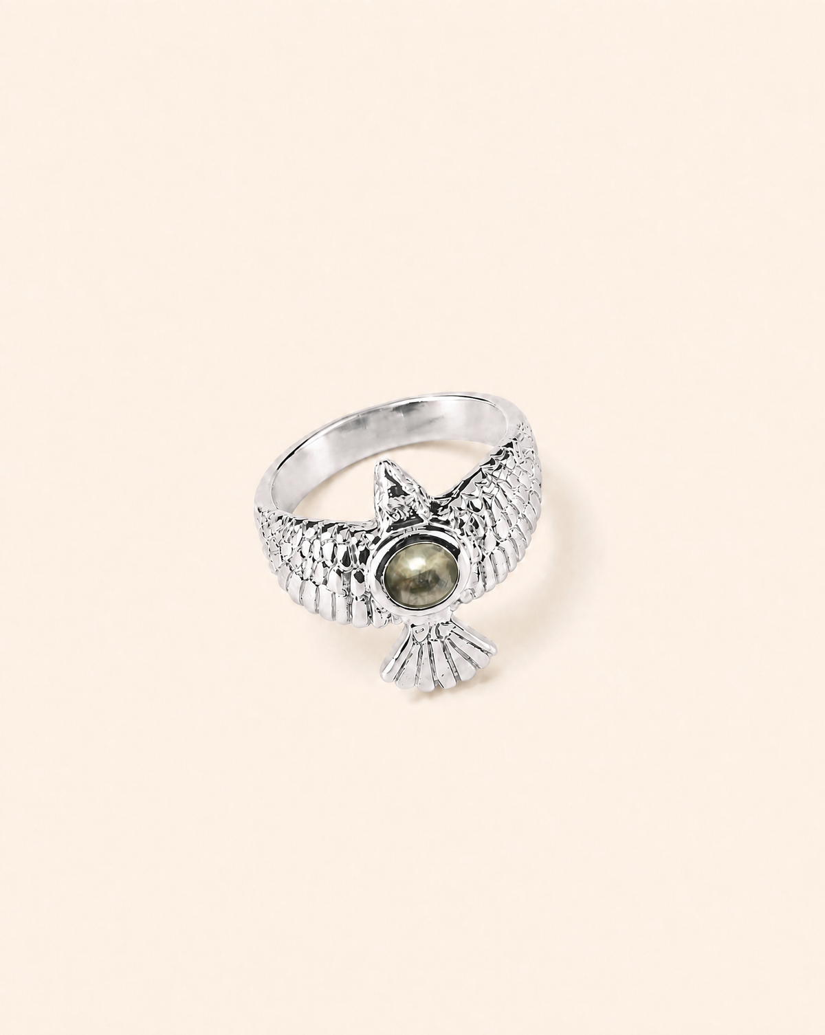 DreamWeaver Pyrite Ring, Silver