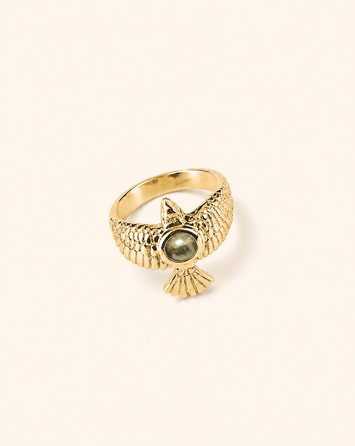 DreamWeaver Pyrite Ring, Gold