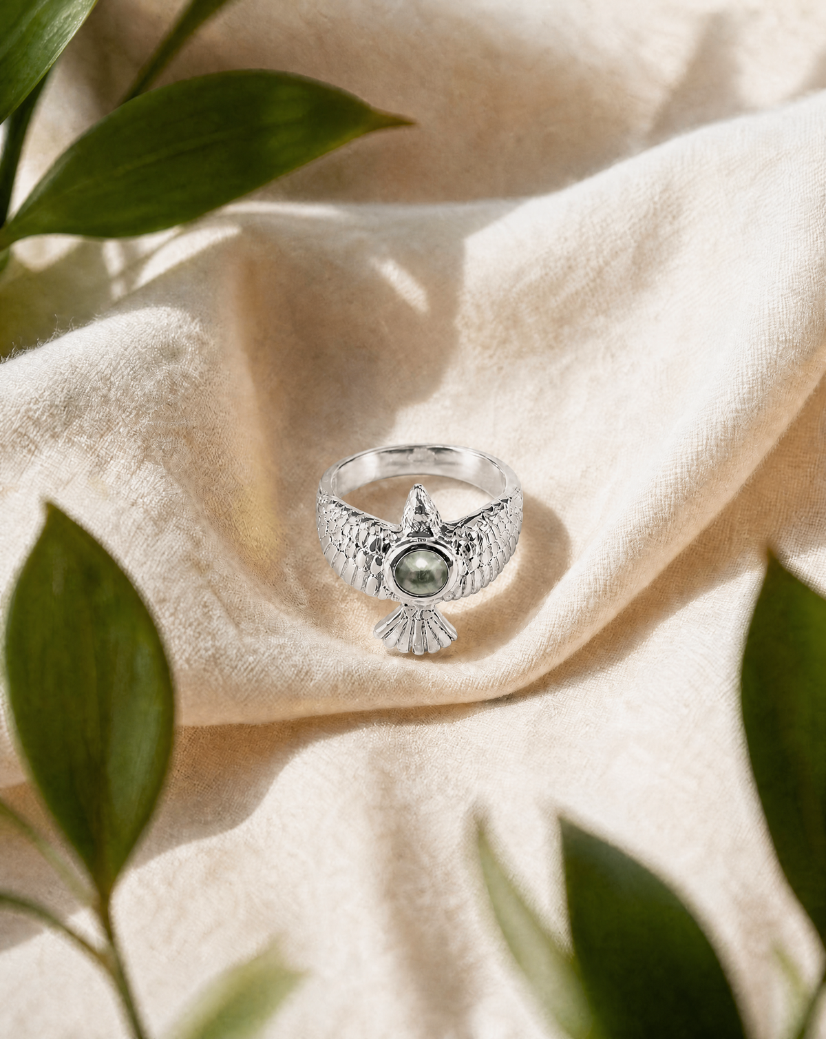 DreamWeaver Pyrite Ring, Silver