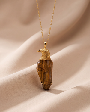The Visionary Tiger's Eye Pendant — Gold