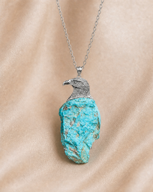 The Visionary Turquoise Pendant — Silver