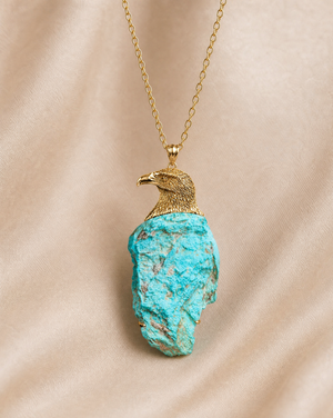 The Visionary Turquoise Pendant — Gold