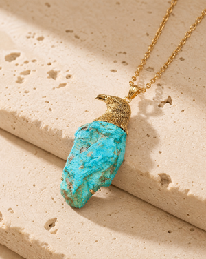 The Visionary Turquoise Pendant — Gold
