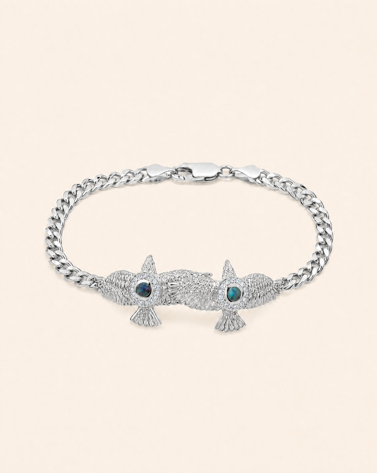 Wing2Wing Chrysocolla Bracelet — Silver