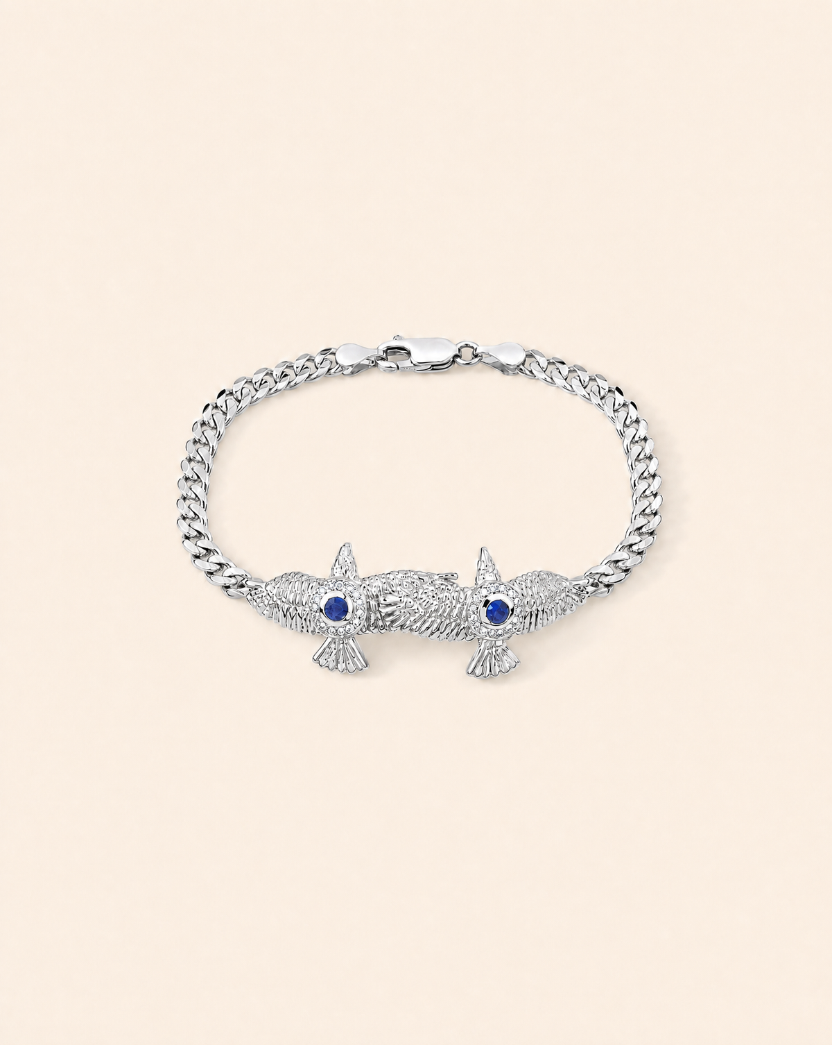 Wing2Wing Lapis Bracelet — Silver
