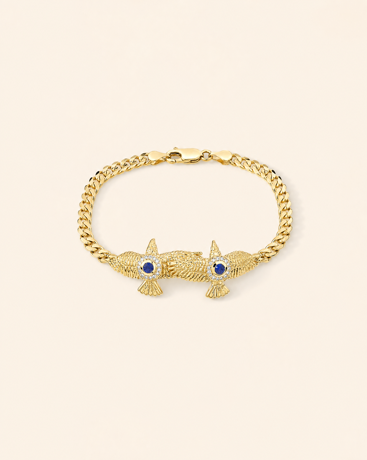 Wing2Wing Lapis Bracelet — Gold